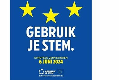 Gebruik je stem. Europese verkiezingen 6 juni 2024.